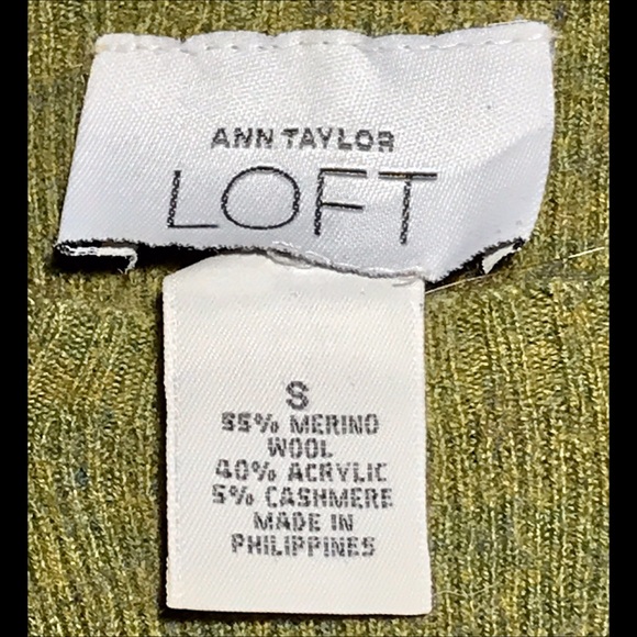 ▪️LOFT▪️Moss Green Wool & Cashmere Sweater - Picture 5 of 7